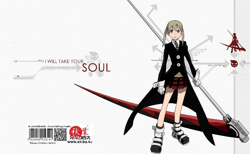 Тетрадь 48 листов в клетку Soul Eater [T_SoE_011S]