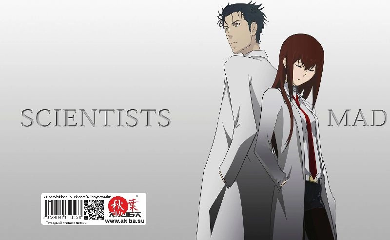 Тетрадь 48 листов в клетку Steins gate [T_StGa_004S]