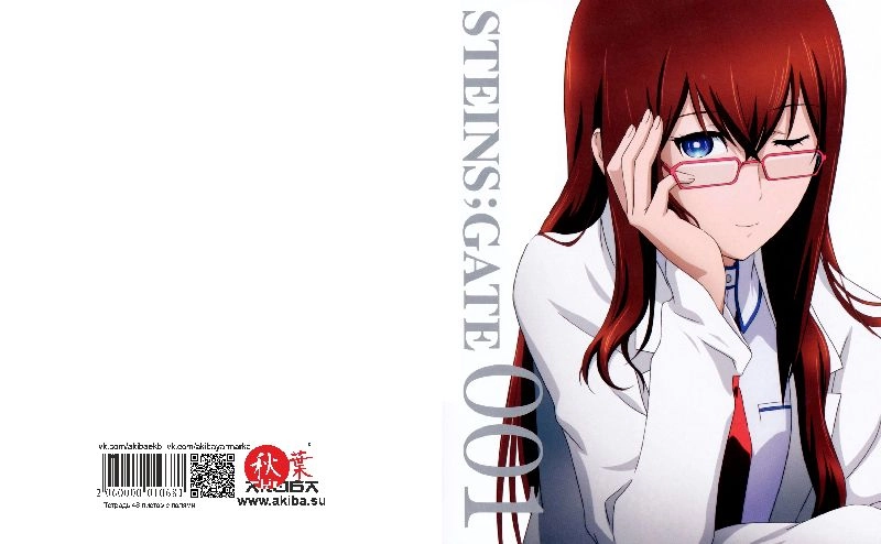 Тетрадь 48 листов в клетку Steins gate [T_StGa_016S]