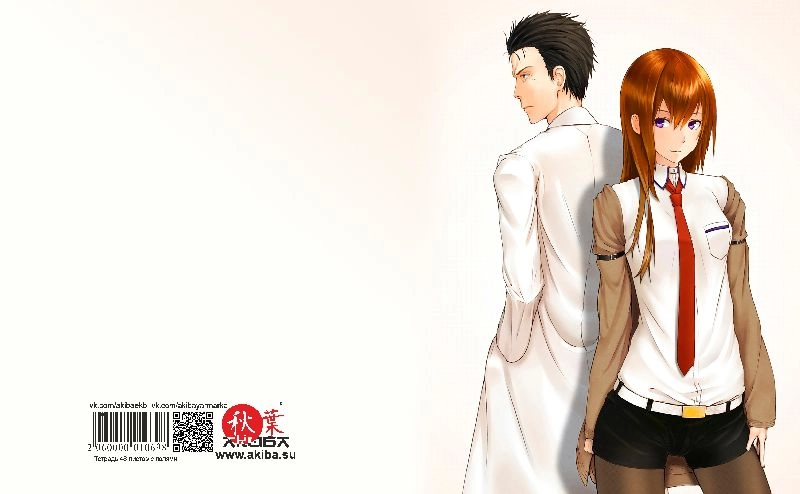 Тетрадь 48 листов в клетку Steins gate [T_StGa_017S]