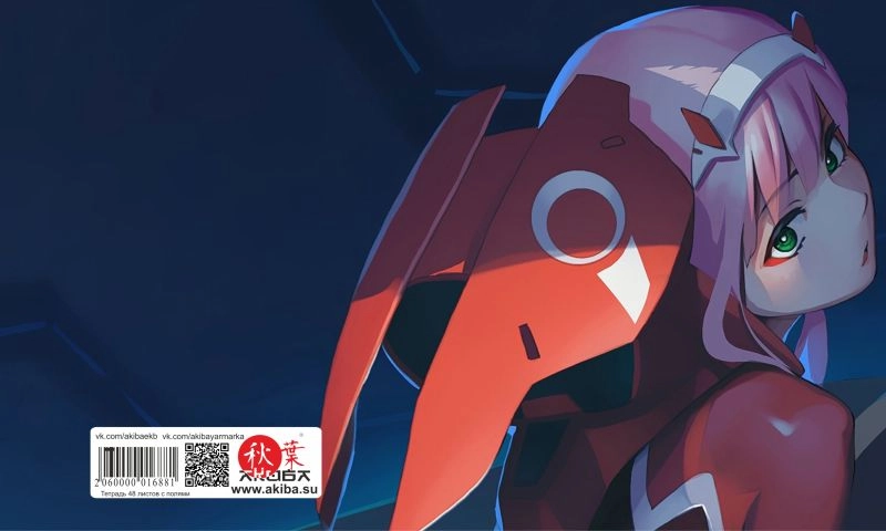 Тетрадь 48 листов в клетку Darling in the FranXX [T_DaF_007S]