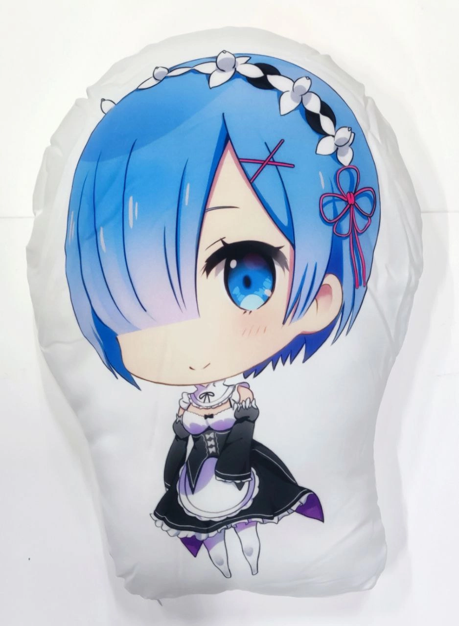 Фигурная подушка Re:Zero Ре:Зеро мягкая игрушка Рем 3