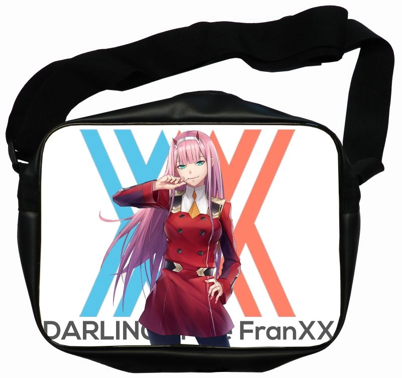 Сумка почтальонка черная Darling in the FranXX [SP_DaF_005S]