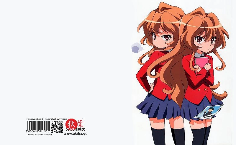 Тетрадь 48 листов в клетку ToraDora [T_ToDo_004S]