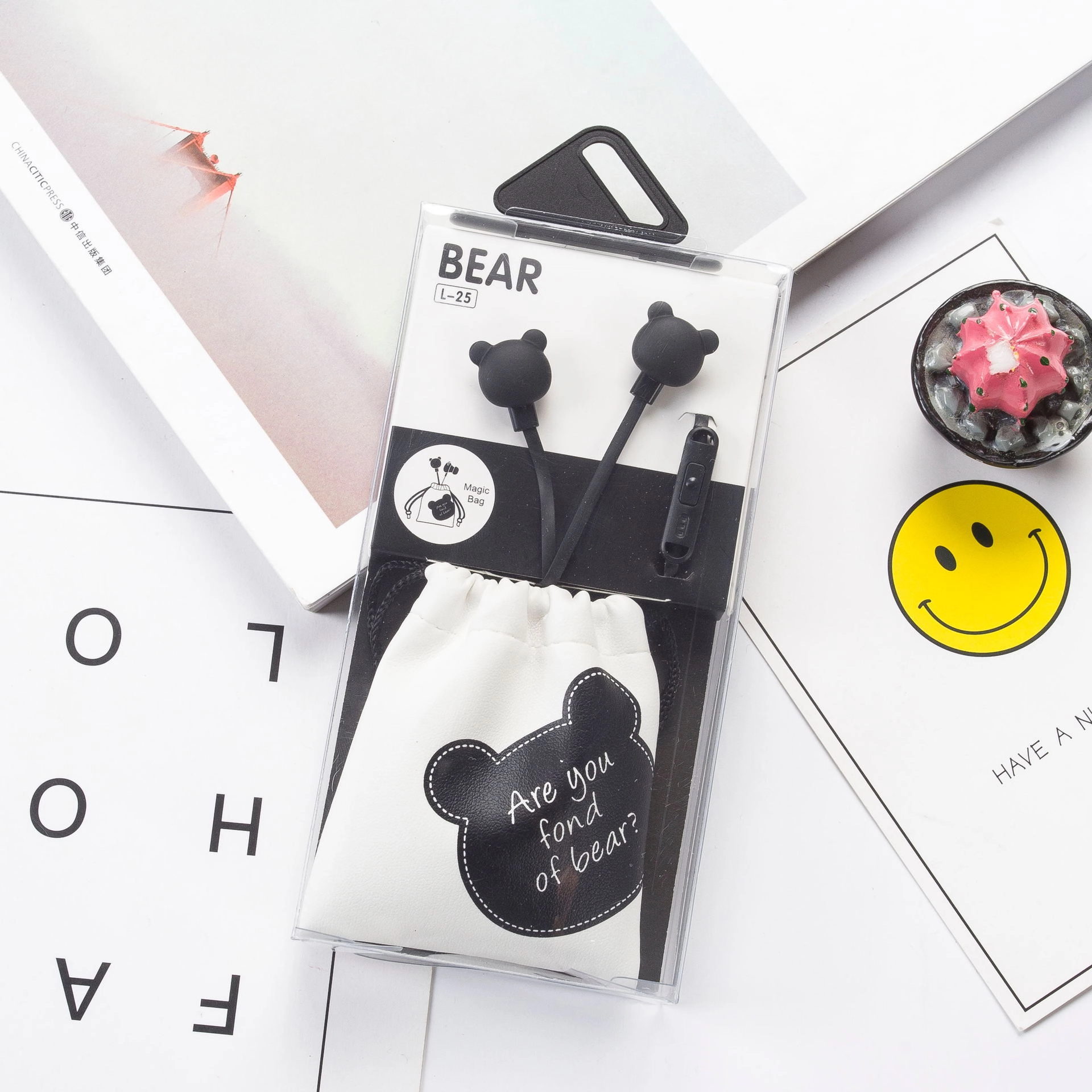 Bear Earphones C Мишка Наушники