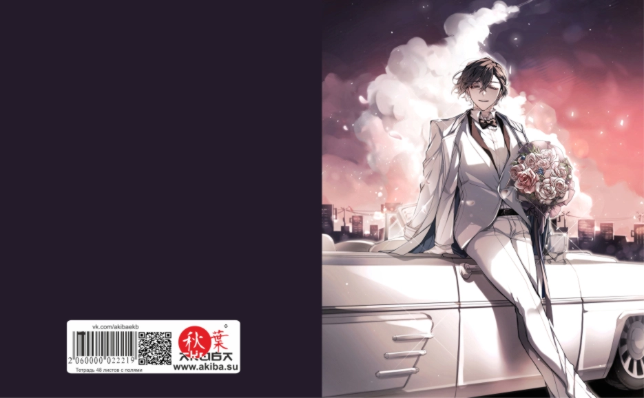 Тетрадь 48 листов в клетку Bungou Stray Dogs [T_BSD_026S]