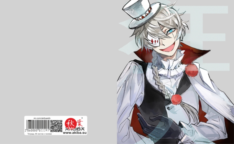 Тетрадь 48 листов в клетку Bungou Stray Dogs [T_BSD_034S]