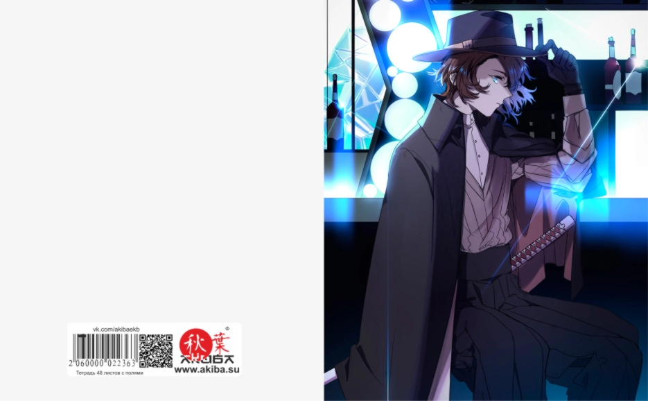 Тетрадь 48 листов в клетку Bungou Stray Dogs [T_BSD_041S]