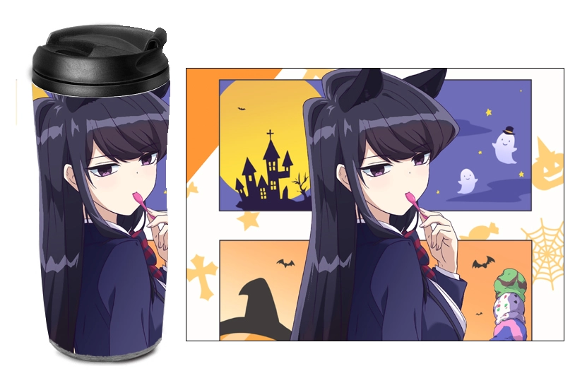 Термостакан пластик Komi-san wa Comyushou desu [TK_Komi_005S]