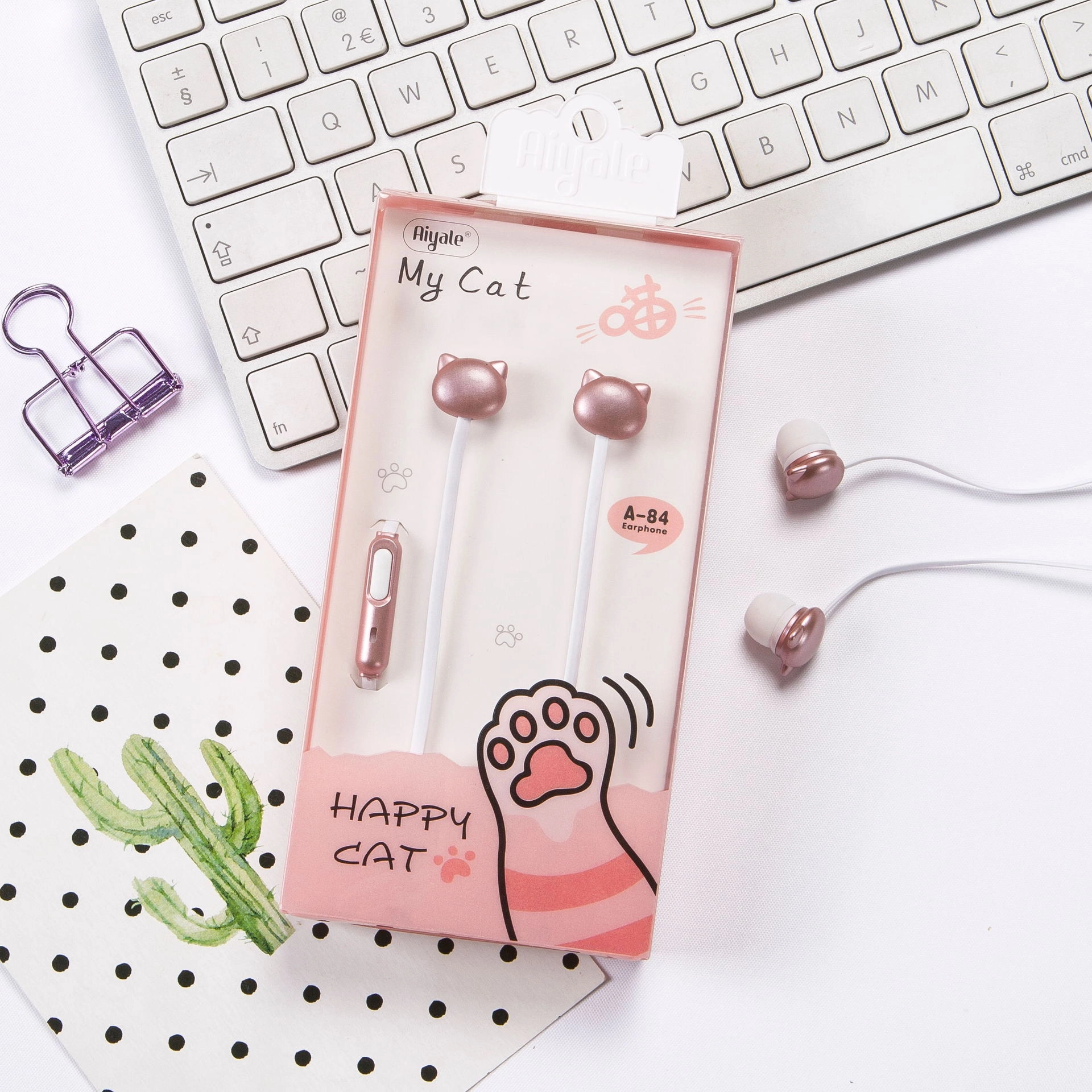 Cat Earphones A Кот Наушники