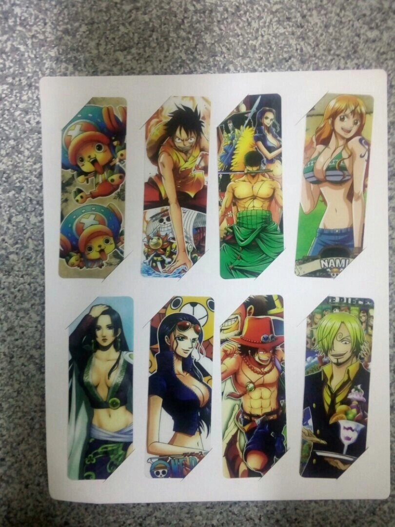 One Piece Bookmark Ван Пис закладка (Цена за 1 из 8 штук)