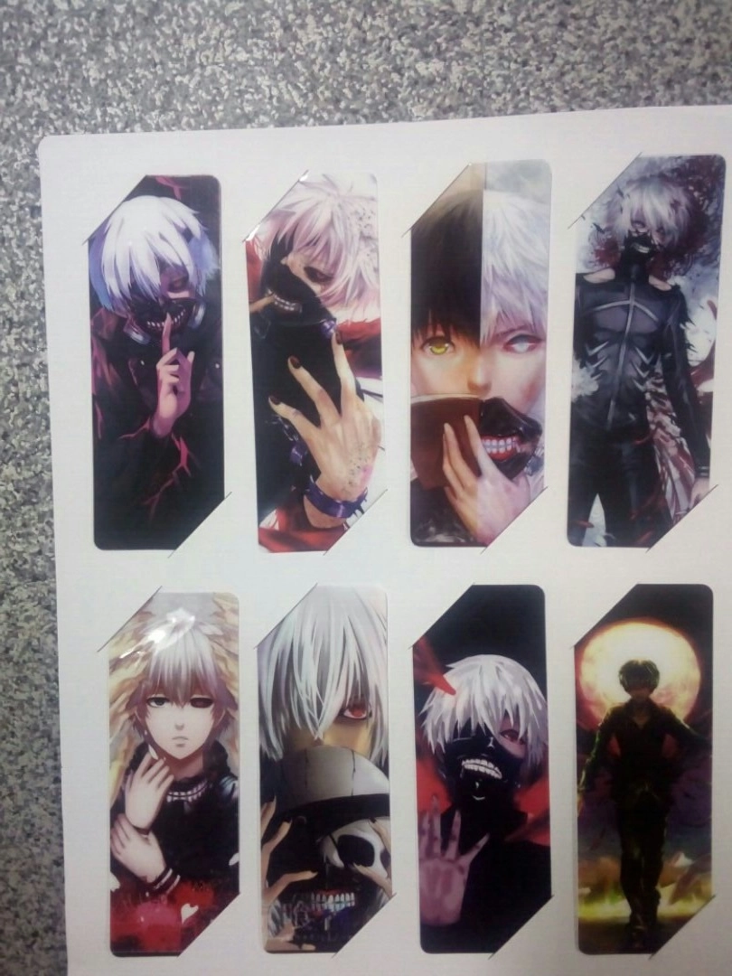 Tokyo Ghoul Bookmark Токийский Гуль Закладка (Цена за 1 из 8 штук)