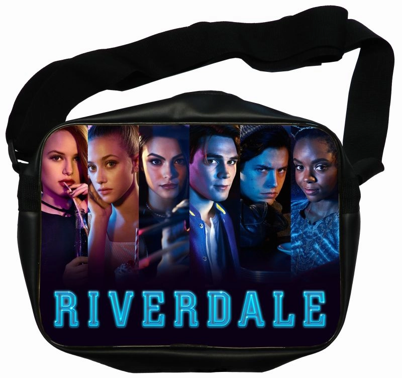 Сумка почтальонка черная Riverdale [SP_Riv_002S]