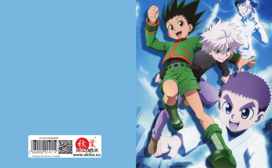 Тетрадь 48 листов в клетку Hunter x Hunter [T_HXH_004S]