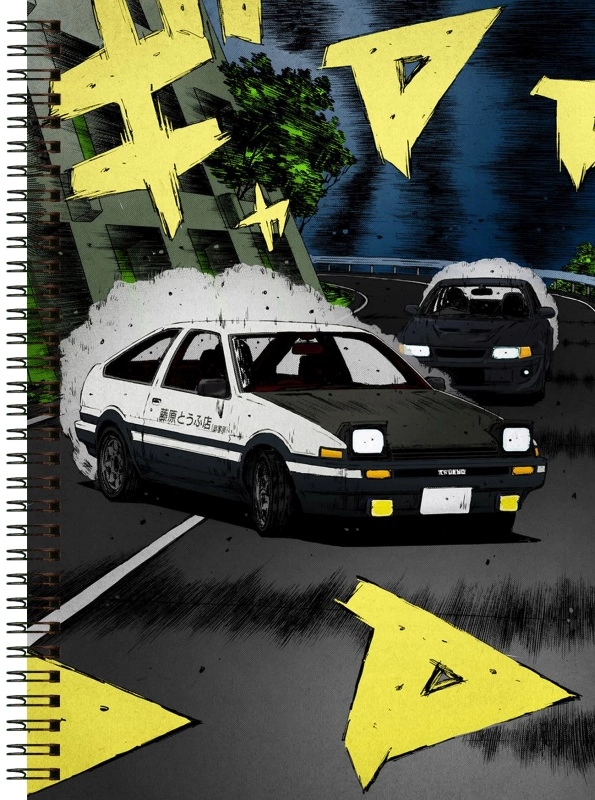 Блокнот А6 Initial D [BL6_ID_004S]