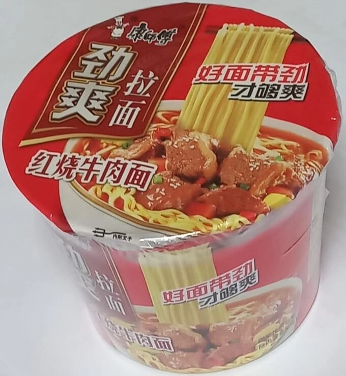 Лапша Kang Shi Fu со вкусом тушеной говядины (неострая), 101гр