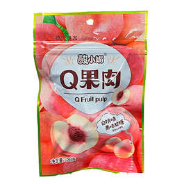 Мармеладные фрукты Q Fruit pulp со вкусом персика, 28 г