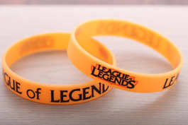 League of Legends silikone orange bracelet Лига Легенд силиконовый оранжевый браслет