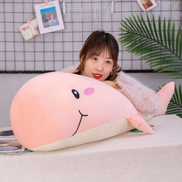 Whale Кит мягкая игрушка, розовый 90см