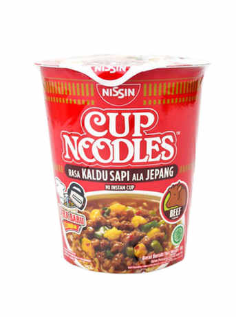 Nissin Cup Noodles Beef Лапша со вкусом говядины, 66г